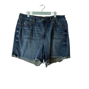 Judy Blue Dark Wash Cut Off Jean Shorts Womens Size 3X